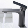 Matte Black Stainless Steel Basin Faucet, Seat Type Hot And Cold Water Table, Basin, Hand Wash Basin Faucet
