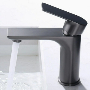 Matte Black Stainless Steel Basin Faucet, Seat Type Hot And Cold Water Table, Basin, Hand Wash Basin Faucet