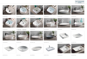 Aluminum stone platform basin