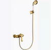 European Style Golden Bathroom Shower Shower Set Bathroom Bathtub Faucet Hot And Cold Water Brass Black Bath Shower